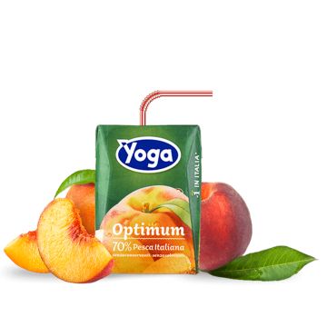 Yoga Succo Optimum Pesca Italiana - Brick 3x200ml