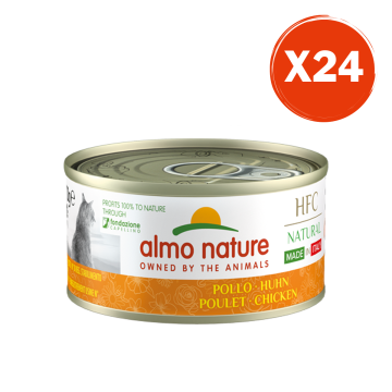 Almo Nature Gatto HFC Natural Made in Italy Pollo 24x70g