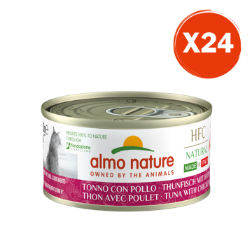 Almo Nature Gatto HFC Made in Italy Tonno con Pollo 24x70g