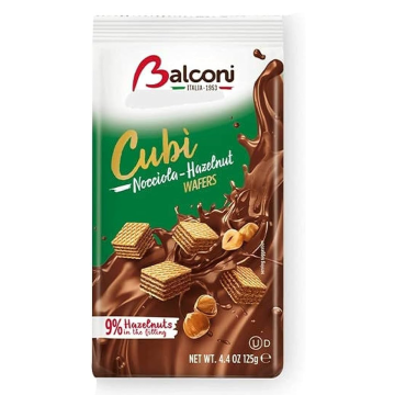 Balconi Cubi Wafers Nocciola 250g