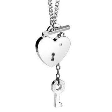 Brosway Collana Lovekey in acciaio con cuore e chiave