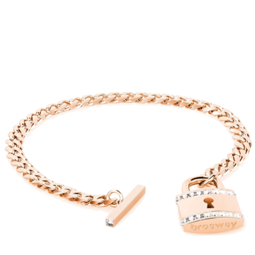 Brosway Bracciale Private in acciaio con lucchetto