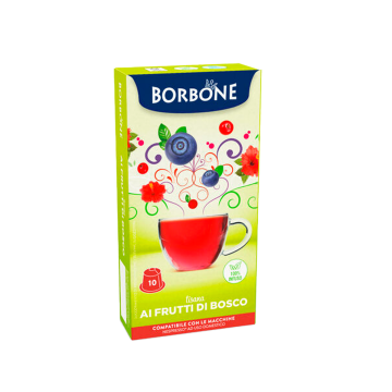 Caffè Borbone 10 Capsule Tisana ai Frutti Bosco Compatibili Nespresso