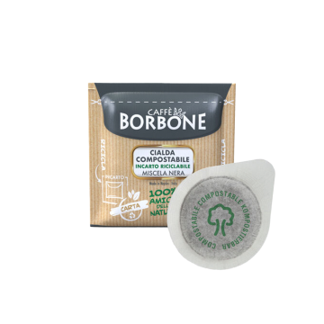 Caffè Borbone 50 cialde ESE44 con filtro in carta Miscela Nera