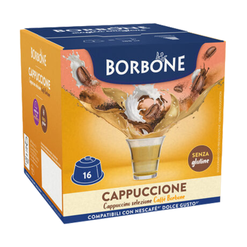 Caffè Borbone 16 Capsule Cappuccione Compatibili DolceGusto