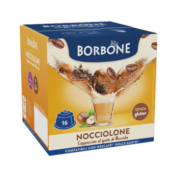 Caffè Borbone 16 Capsule Nocciolone Compatibili DolceGusto