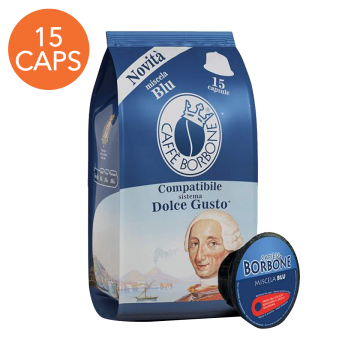 Caffè Borbone 15 capsule compatibili DolceGusto Miscela Blu