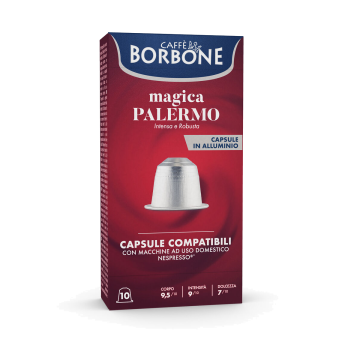 Caffè Borbone 10Caps Alluminio Compatibili Nespresso Magica Palermo