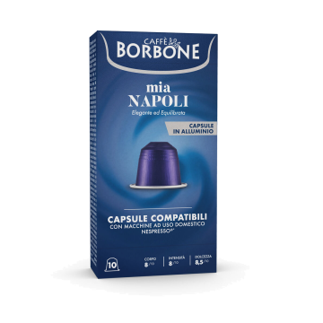 Caffè Borbone 10Caps Alluminio Compatibili Nespresso Mia Napoli