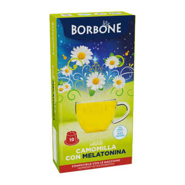 Caffè Borbone 10 Capsule Camomilla Melatonina Compatibili Nespresso