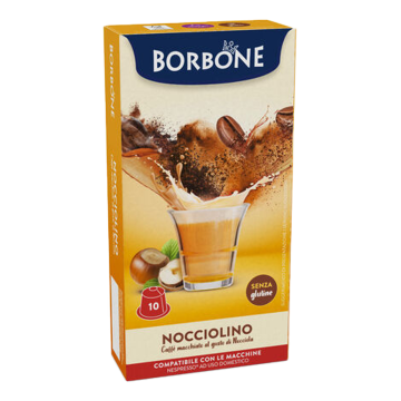 Caffè Borbone 10 Capsule Nocciolino Compatibili Nespresso