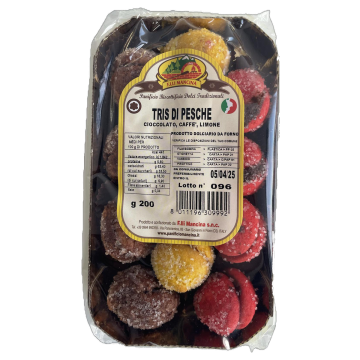 Fratelli Mancina Tris Pesche al Cioccolato Caffe e Limone 200g