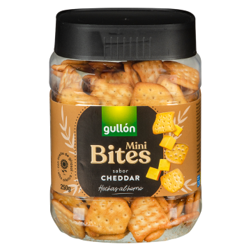 Gullón Mini Bites Crackers Cheddar 250g