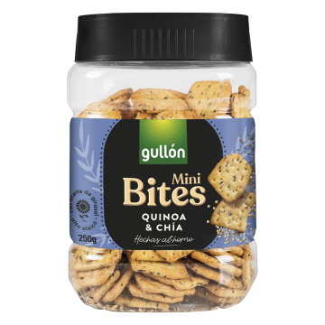 Gullón Mini Bites Crackers Chia e Quinoa 250g