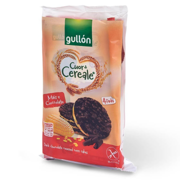 Gullón Gallette di Mais ricoperte di Cioccolato 4x25g