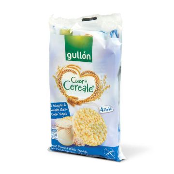 Gullón Gallette di Riso Integrale e Cioccolato Bianco 4x31,3g