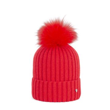 Hat You Cuffia Viscosa PomPon Murmasky Rosso