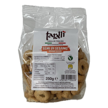 I Racconti Del Grano Taralli Semi di Sesamo 250g