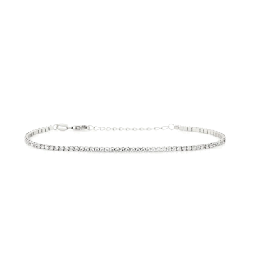 Idillio Bracciale Tennis regolabile in argento 925