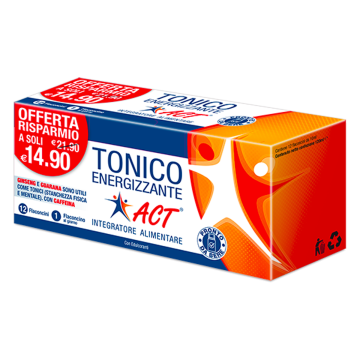 Lineaact Tonico Energizzante Act 12 Flaconcini