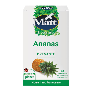 Matt Erboristeria Ananas Drenante integratore 40 Compresse