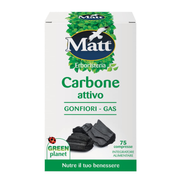 Matt Erboristeria Carbone Attivo integratore 75 Compresse