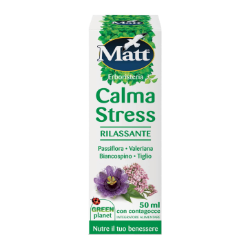 Matt Erboristeria Calma Stress Rilassante integratore 50ml con contagocce