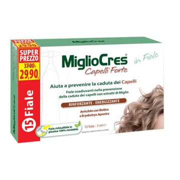 Migliocres 15 Fiale Capelli Forte 7ml