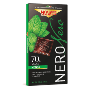 Novi Nero Nero 70% Extra Fondente alla menta 75g