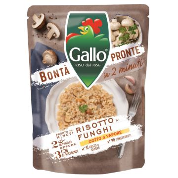 Riso Gallo Bontà Pronte Risotto ai funghi 250g