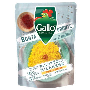 Riso Gallo Bontà Pronte Risotto Milanese 250g