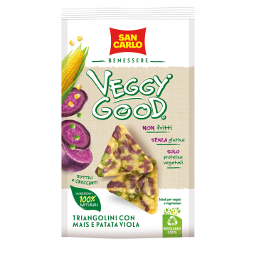 San Carlo Veggy Good mini gallette con mais e patata viola 65g